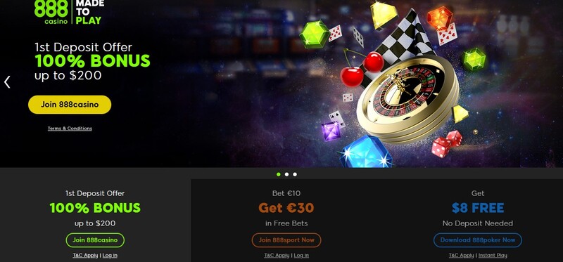 888casino thiết lập nhiều máy đánh bạc hiện đại